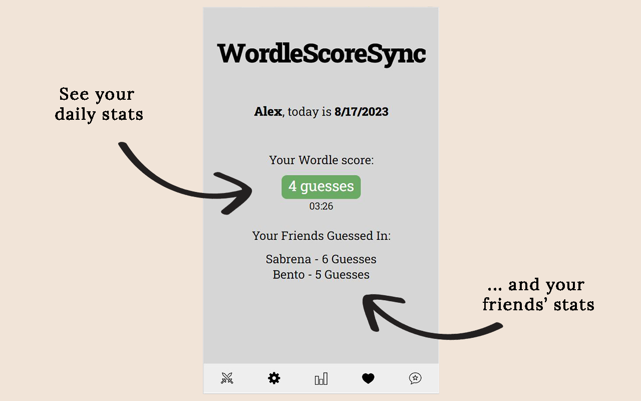 WordleScoreSync promo image